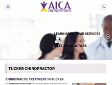 Tablet Screenshot of chiropractictucker.com